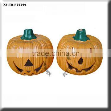 unpainted green ware pumpkin lamp