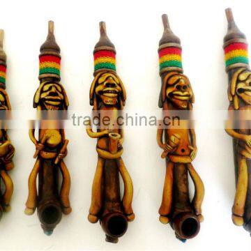 Rasta man Smoking Pipes