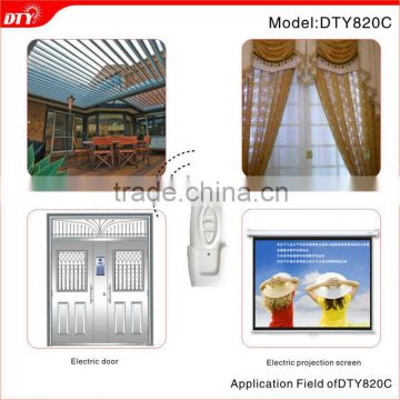 Dual tubular motor door wireless multi-channel remote control system