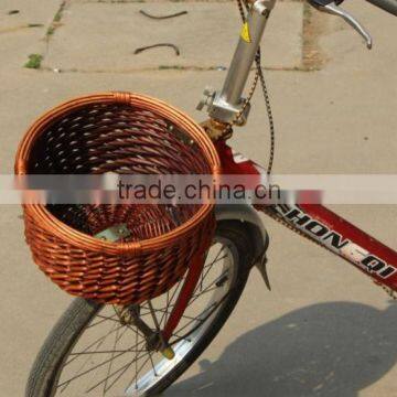 wholesale factory direct wicker basket for bicycle