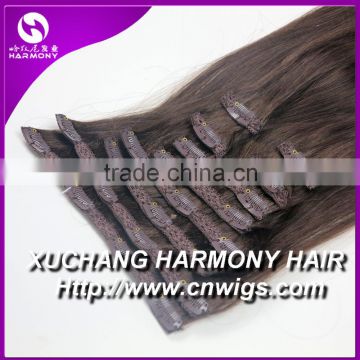 Quality clip in piece/human hair pieces/clip in hair piece