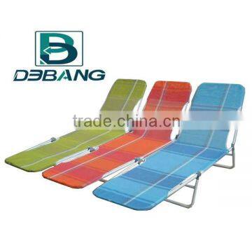 Folding Beach Lounger -- Sun Bed