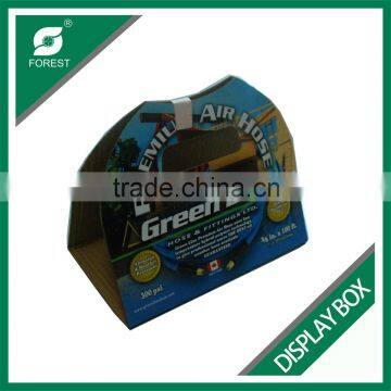 CUSTOM PRINT C FLIUTE CORRUGATED DISPLAY CARTONS PAPERBOARD FLAT SHIPPING CARRIERS WITH HANDLES photo-4