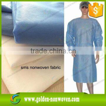Hygiene SMS Spunbond Non woven disposable Surgical gown Hospital geotextile fabric                        
                                                Quality Choice