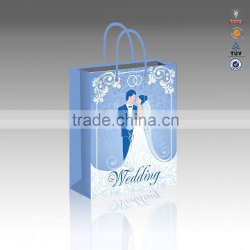 Alibaba China customized wedding gift paper bag new design paper bag