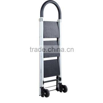 foldable home/commercial use Herringbone three-step ladder truck