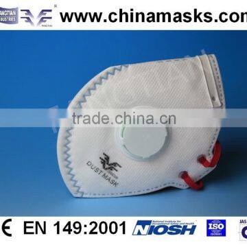 FFP3V Shell type protective disposable face mask dust mask