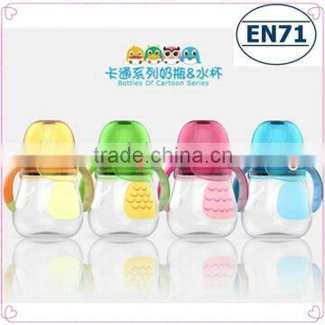 New design cute wide neck PP baby feeding bottle
