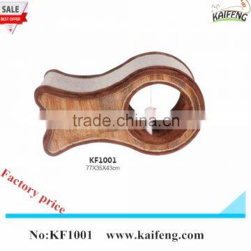 2015 popular cat toys , Cute cardboard cat scratcher KF1001
