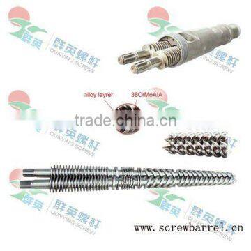 double screw and barrel for extrusion machine