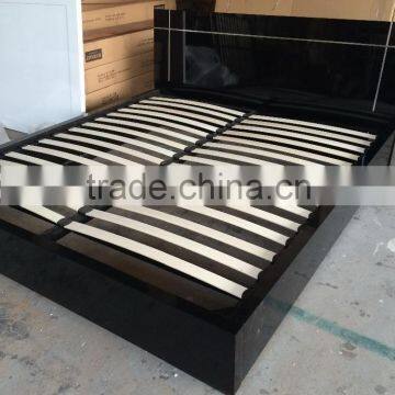 Modern Design Bedroom Black High Gloss Furniture photo-2