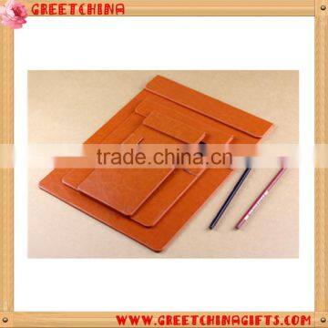 Decorative leather paper file folder Clip