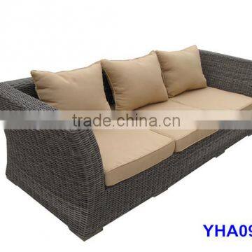 LOW PRICE ALUMINIUM THREE SEAT CHAIR FURNITURE RATTAN