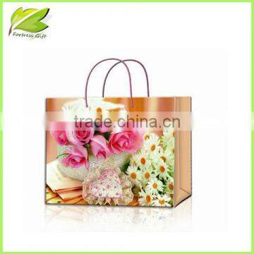 Top-end elegant flower design paper bag