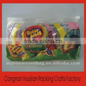 clear Promotional pvc zipper bag