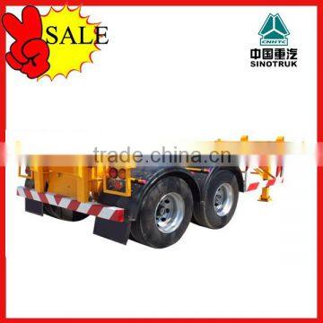 Low price 40ft container skeleton semi trailer for sale