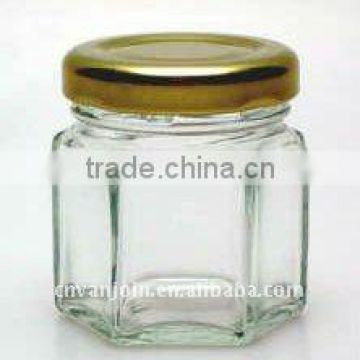 100ML Hexagonal Glass Jar for Jam