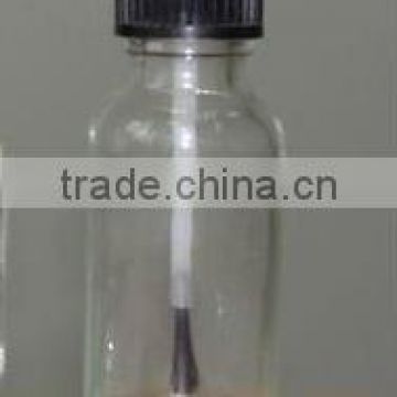 Glass Bottle And Plastic Cap With Brush