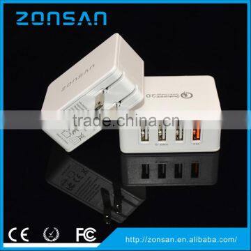 2016 new design high grade multi usb wall charger oem, qc3.0 usb charger