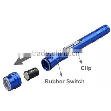Promotional High Power 3 LED Torch Telescipic Extendable Flexible Pick Up Flashlight photo-3