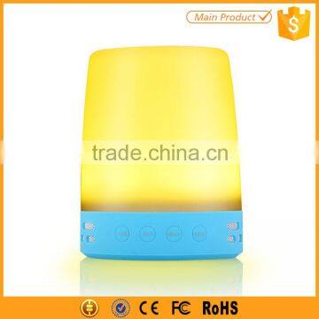Colorful Portable Wireless Speaker Bluetooth Support TF Card and Touch Led Lamp