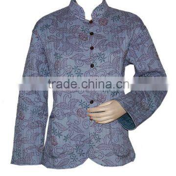 Rajasthani Designer Hand Block Short Cotton Quilted Jackets