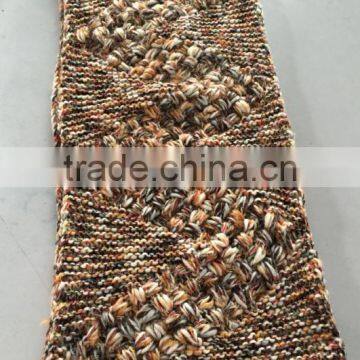 New Special Colorful Knitted neck Warmer Faux Fur Lined Infinity Scarf