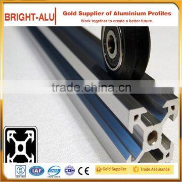 Factory direct sell square alloy slotted China aluminium supplier industrial t slot aluminum pipe conveyor rollers