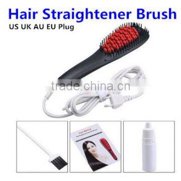 Logo Branding Hair Straightener Straightening Brush Steam, Hair Straightener Brush 2016