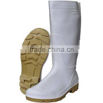 white pvc rain shoes without steel toe,wellington boots