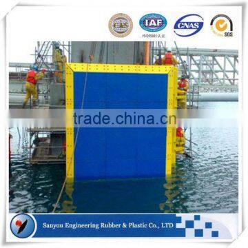 High impact HDPE and UHMWPE wharf dock fenders