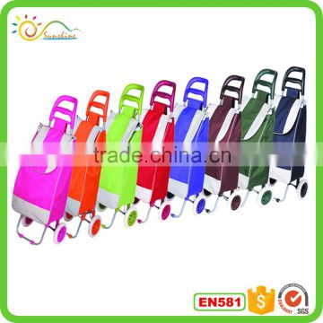 Foldable shopping cart luggage cart easy to carry shopping trolley bag