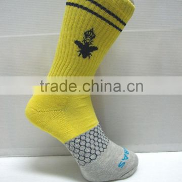 fashion color cushion custom running socks