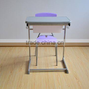 Standard Dimensions Size of Modern School Desk and Chair Furniture Equipments HXZY064 photo-3