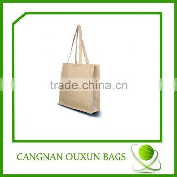 colorful printing Jute handle Shopping Bag