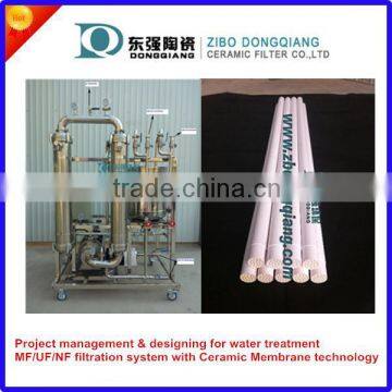 microfiltration MF filter for vinegar sauce filtration with ceramic membrane element