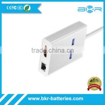 Ethernet Network usb to hdmi with 2port usb 3.0 hub cable