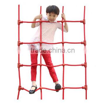 Armed rope climbing net