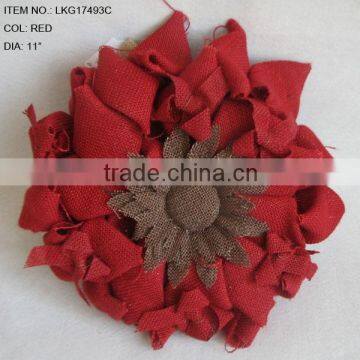 unique collection of wholsale artificial burlap wreath for door decoration