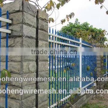 metal rail fence palisade steel fence