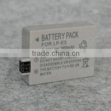 Factory price 7.4V 1600mAh LP-E5 Camera Battery for Canon, made in China