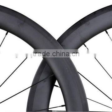 700C Carbon Rim Wheelset Tubular Road Bike Tubular Wheel Wheelset 60mm China OEM Carbon 2016 New Aero 60mm Tubular Carbon Wheel photo-3