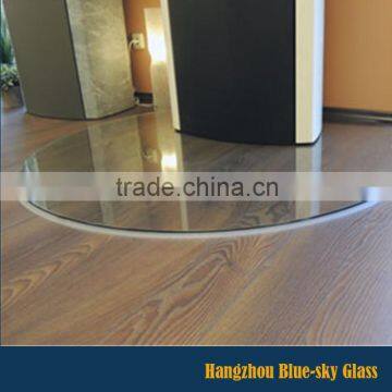 LT 6mm 8mm toughened floor plates glass plinths for stoves