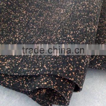 sound and thermal insulation cork rubber mat for floor and ceiling