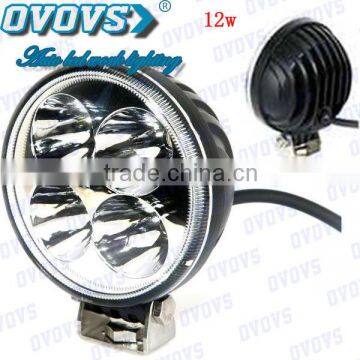 Led Lights 12v 24v for truck, atv 4x4 12w led headlamps, 900lm flood beam offroad/driving automotive light