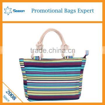 Custom promotional canvas tote shopping canvas beach bag