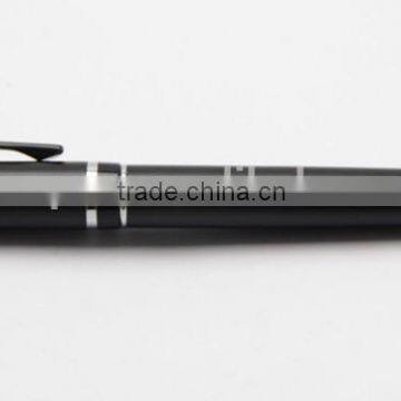 black silver ring roller metal pen