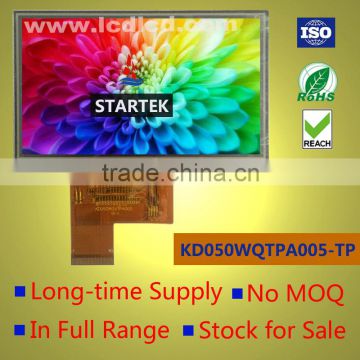 5.0 inch LCD panel 480*272 display ILI6480B 16/18/24 bit RGB interface high brightness TFT LCD never end of supply