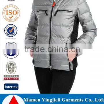 Super-light ripstop nylon shell custom made windproof goose down coats for women