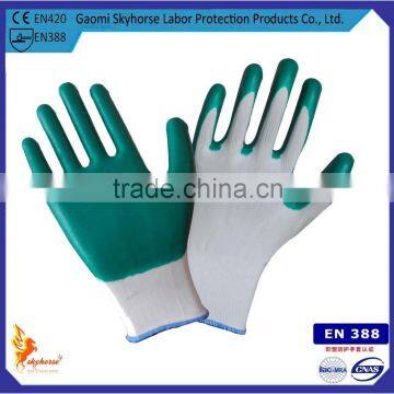 EN388 13G green Nylon economic working Gloves/safety gloves/knitted gloves